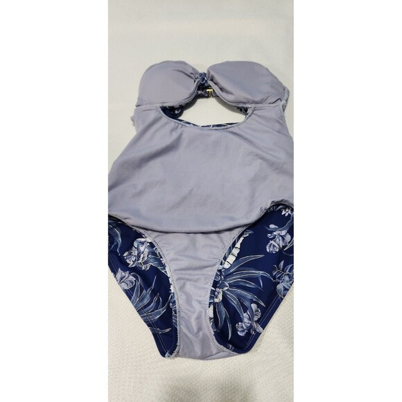 Ambrielle Swimsuit Medium Color Blue Navy One piece Swimsuit. - Picture 9 of 11